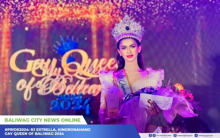 #Pride2024: RJ Estrella, kinoronahang Gay Queen of Baliwag 2024