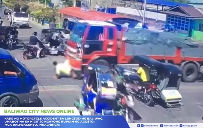 Kaso ng motorcycle accident sa lungsod ng Baliwag, umabot na sa higit 20 ngayong buwan ng Agosto; mga Baliwagenyo, pinag-iingat