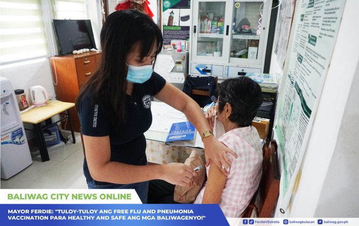 Higit 2 libong Baliwagenyo, nakatanggap ng libreng Flu and Pneumonia Vaccine handog ni Mayor Ferdie