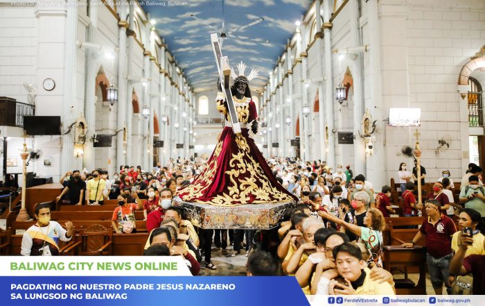 Itim na Poong Nazareno ng Quiapo, muling bumisita sa Lungsod ng Baliwag! Iskedyul ng motorcade, narito