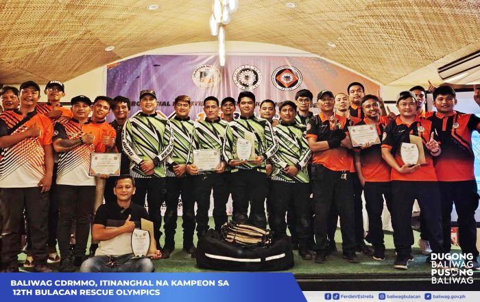 Baliwag CDRRMO, itinanghal na kampeon sa 12th Bulacan Rescue Olympics