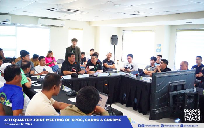 Mga usaping pang-seguridad, kaayusan, at kaligtasan, tinalakay sa 4th CPOC, CADAC, at CDRRMC Quarter Meeting